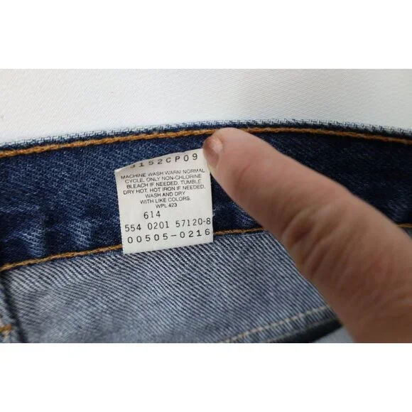 Vintage Y2K 2001 Levis 505 Mens 34x30 Faded Regular Straight Leg Jeans Blue USA